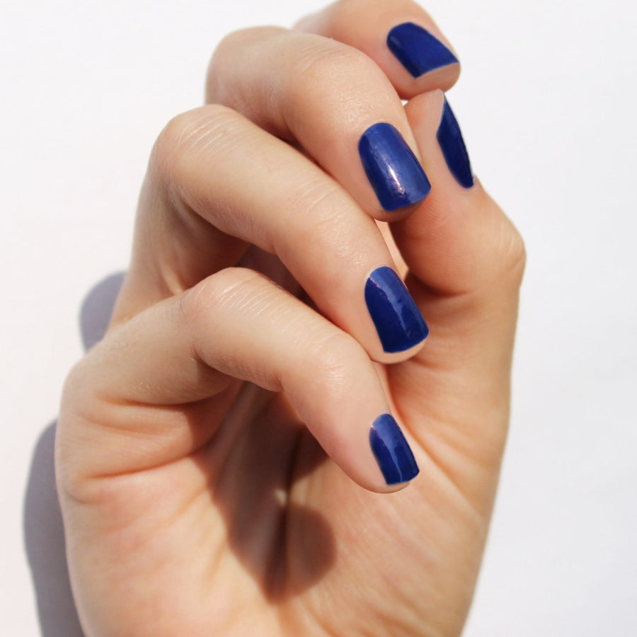 Solid Navy Nail Wraps