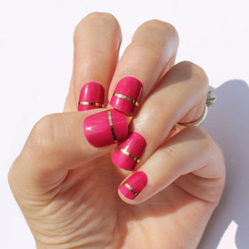 Raspberry Lola Nail Wraps