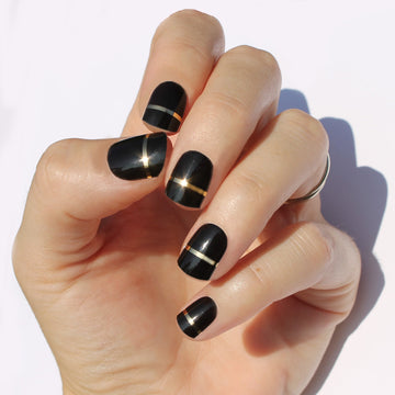 Black Lola Nail Wraps