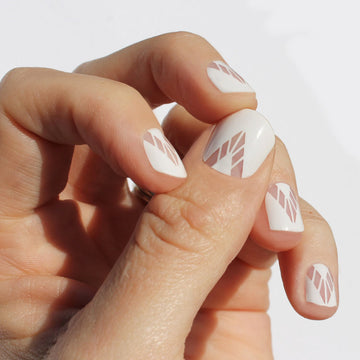 White Boho Nail Wraps