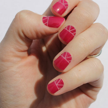 Raspberry Indio Nail Wraps