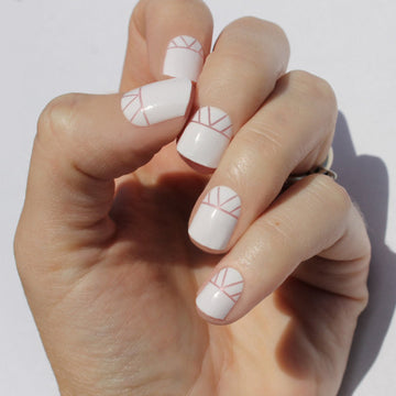 White Indio Nail Wraps