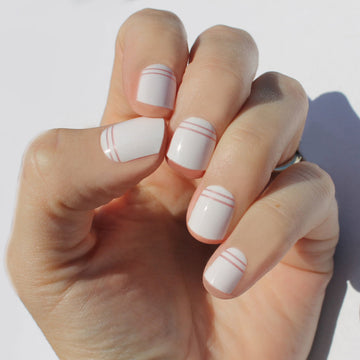 White Olivia Nail Wraps