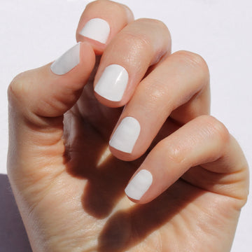 Solid White Nail Wraps