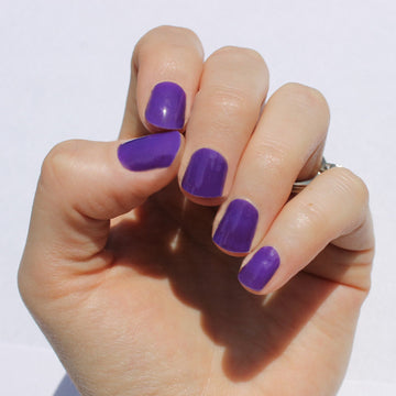 Solid Purple Nail Wraps