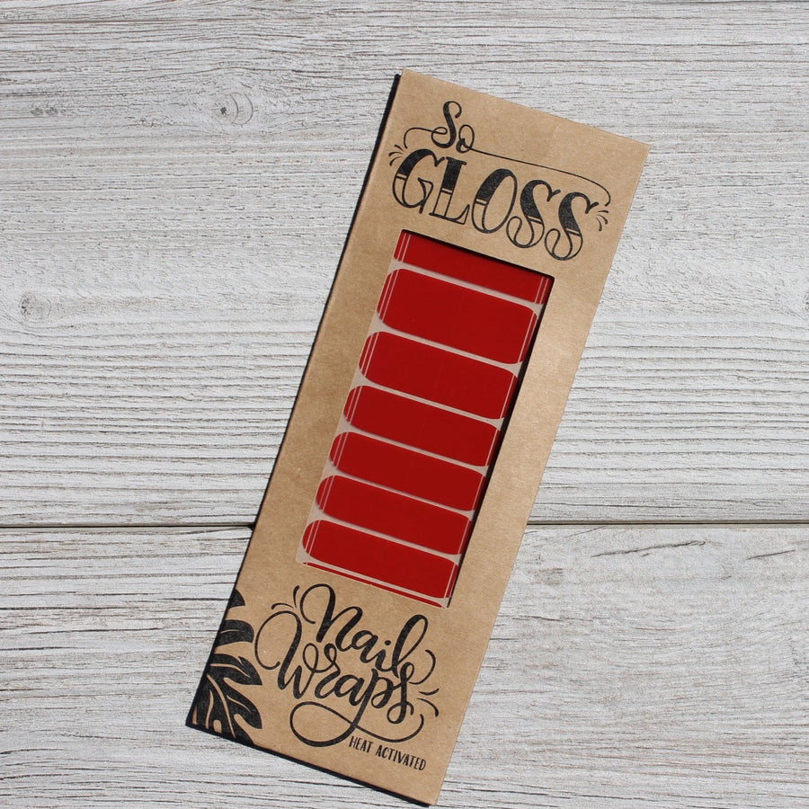 Red Olivia Nail Wraps