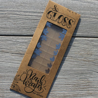 Silver Snowflake Nail Wraps