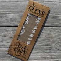 White Snowflake Nail Wraps